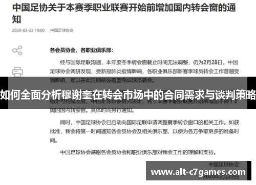 如何全面分析穆谢奎在转会市场中的合同需求与谈判策略